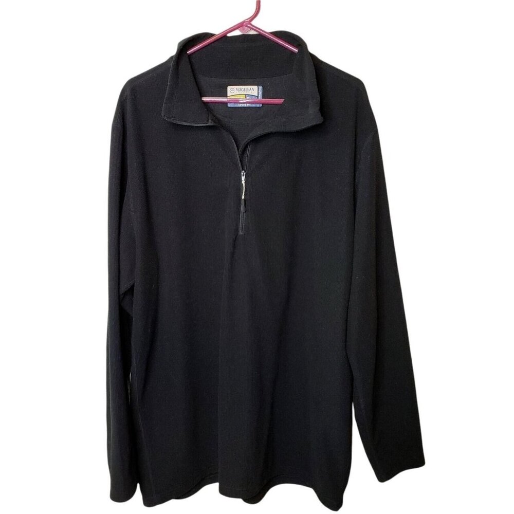 Magellan Mens ‎ Adventure Gear Mag Warmth black Long Sleeve Casual shirt Size XL